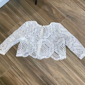 Lace crop top